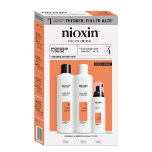 Kit Nioxin Sistema # 4 - Cabello Tratado Con Color Y Debilitamiento Avanzado