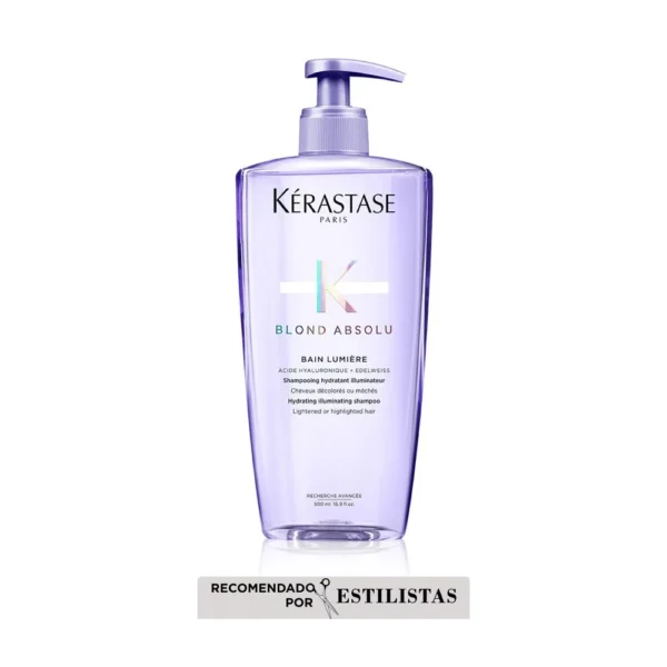 Kérastase Blond Absolu Bain Lumiere - Champú Iluminador para Cabello Rubio 500 ml